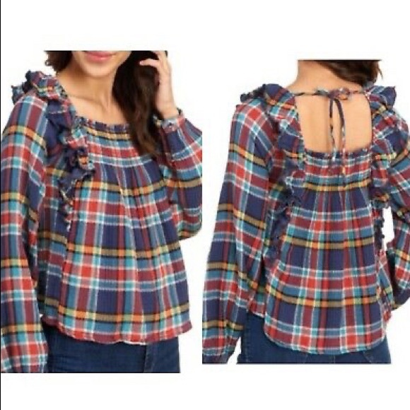 Free People Plaid Top - Picture 6 of 6